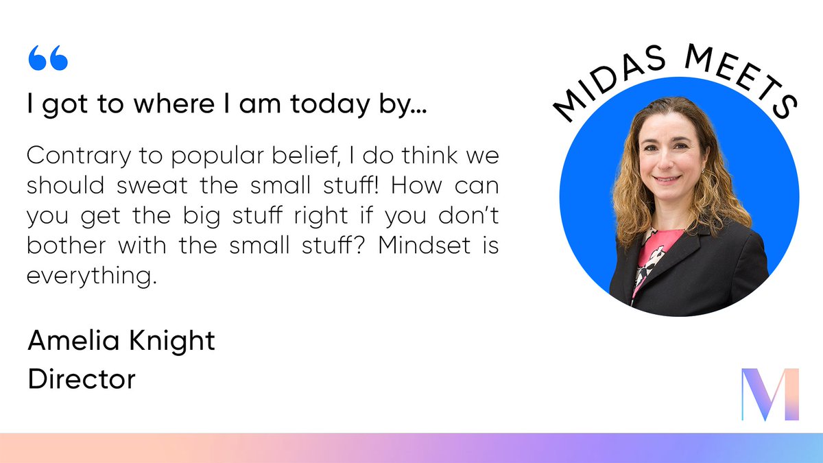 midascampaigns's tweet photo. "How can you get the big stuff right if you donโt bother with the small stuff?"
Check out our #MidasMeets interview with @pr_knight, who talks about how mindset is everything in your career๐ช
Read here: https://t.co/3aqyhq0JVt
#team #staffspotlight https://t.co/XgVzZczzsY