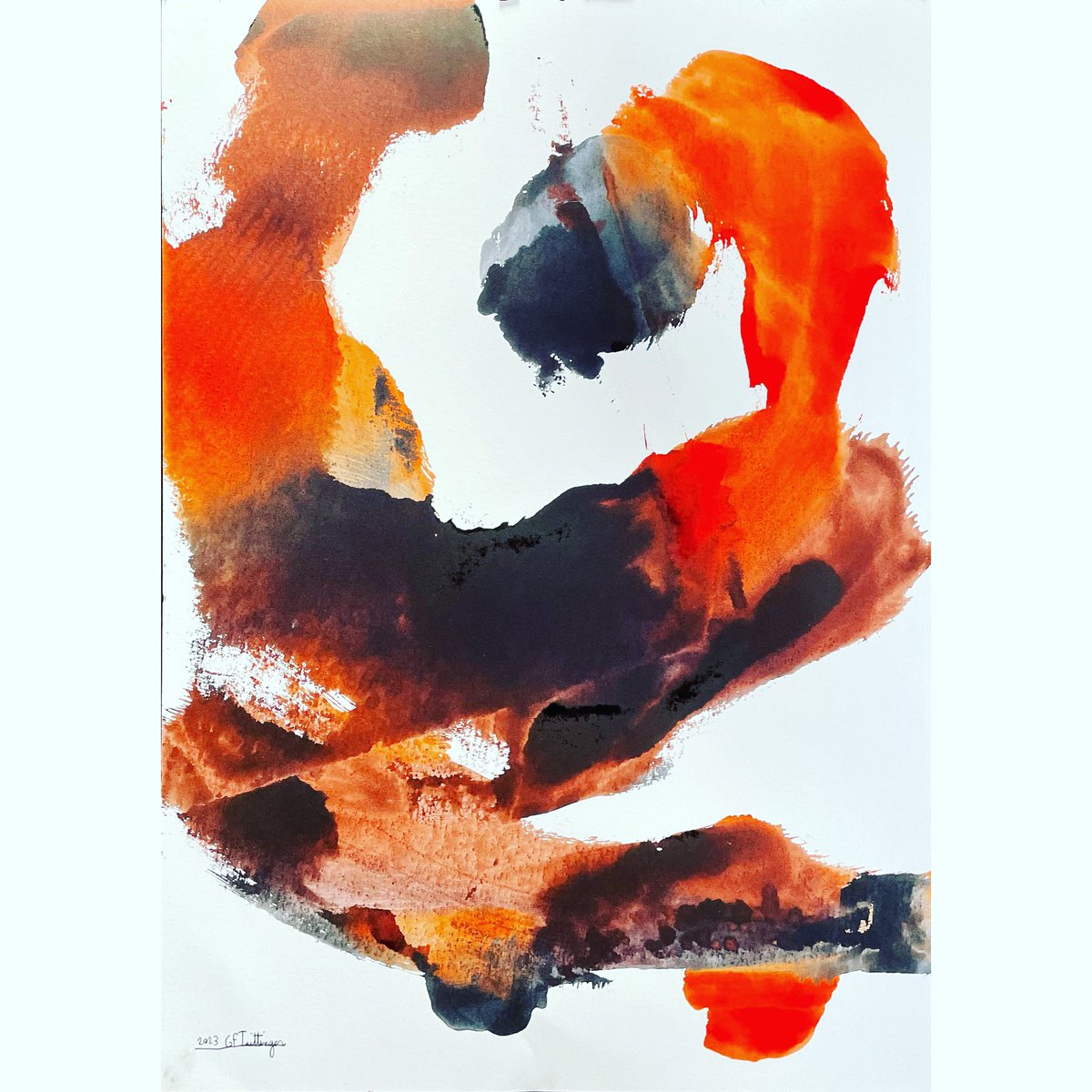 Art expressif, lumière et mouvement 2023 #238 #artexpressif #lumiereetmouvement #artabstrait #gftaittinger #encre #modernart #painting #abstractart #art #abstractartists #contemporarypainting #abstractpainting #taittinger (42cm x 59,4cm)