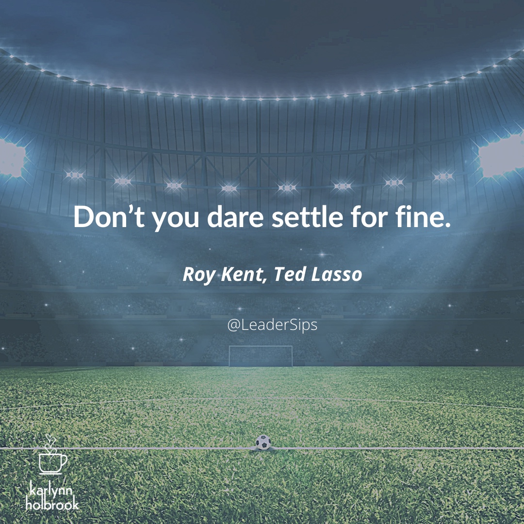 Leadspirations's tweet photo. Life’s too short to not follow your dreams. Do it scared. Do it regardless of what other people think. Just do it.  

#leadership 
#leadspirations 
#leadersips 
#LessonsFromLasso https://t.co/OVK4Pbnl3A