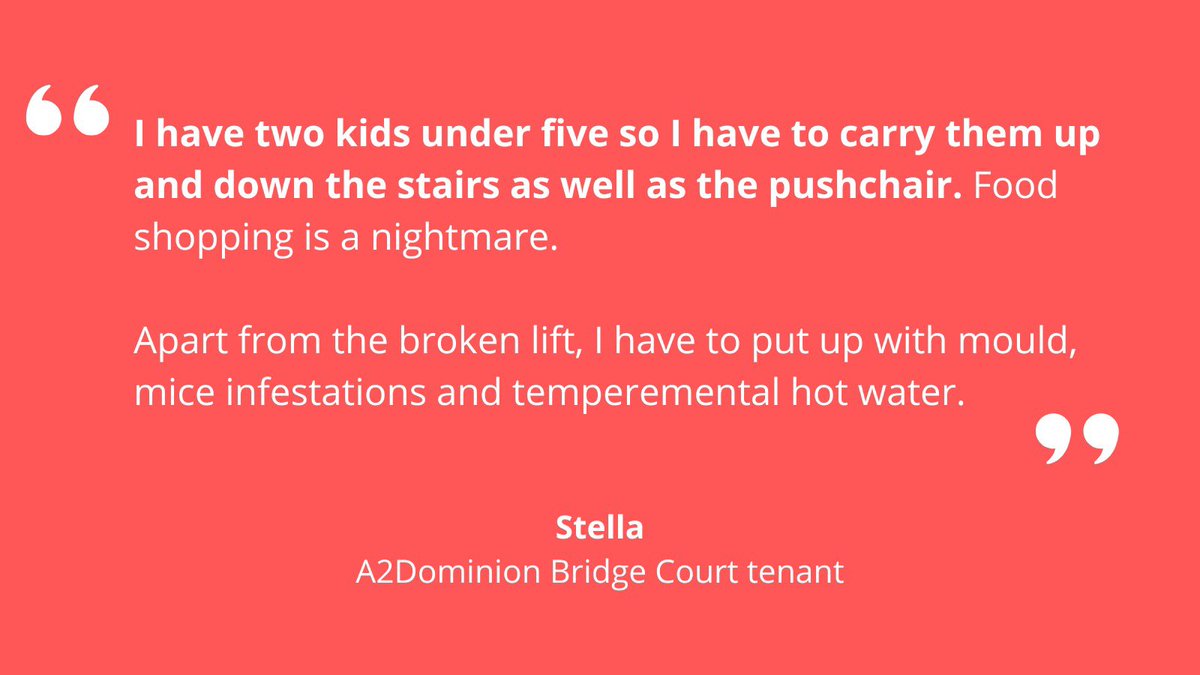 BridgeTenantAct's tweet photo. The conditions in the estate are also affecting mothers and children. Everybody deserves a safe, accessible and warm home. https://t.co/XaDm4CF4vl