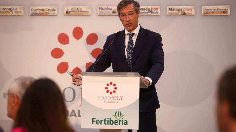 Restore2030's tweet photo. 2023 será el año de Restore 20/30.

📡 Javier Goñi, CEO de #Fertiberia, ha participado en el Foro @grupojoly y ha hablado del proyecto para la restauración de los apilamientos de fosfoyesos, que será una referencia a nivel internacional.
 
🔗 https://t.co/nWjzMYh5Xc https://t.co/Obz0f7t978