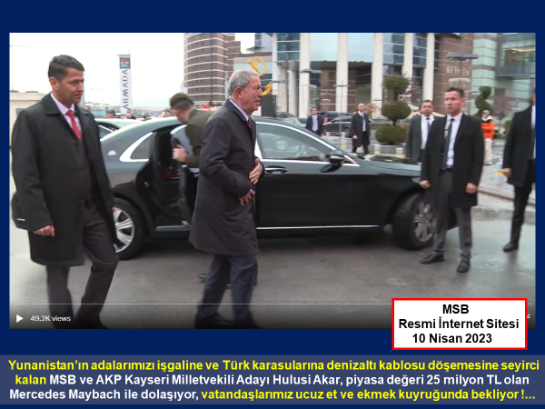 Bugüne kadar 20 Adamızı işgal eden Yunanistan, 21. Adamızı işgale hazırlanıyor, adamıza kilise inşa ediyor, Türk Karasuları'na denizaltı kablosu döşüyor,
Tayyip Erdoğan, Hulusi Akar ve AKP Hükümeti seyrediyor !...