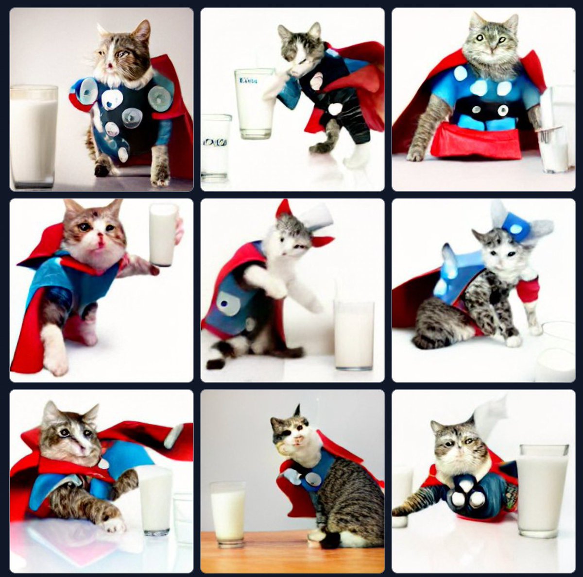 Look how far AI has come in creating images. In September, it gave me a blurry, deformed fur ball. Now, it gave me a ferocious cat dressed as Thor. I wonder what it will give me next. A cat dressed as Kang the Conqueror? #AI #ImageGeneration #ThorCat #bingimagecreator