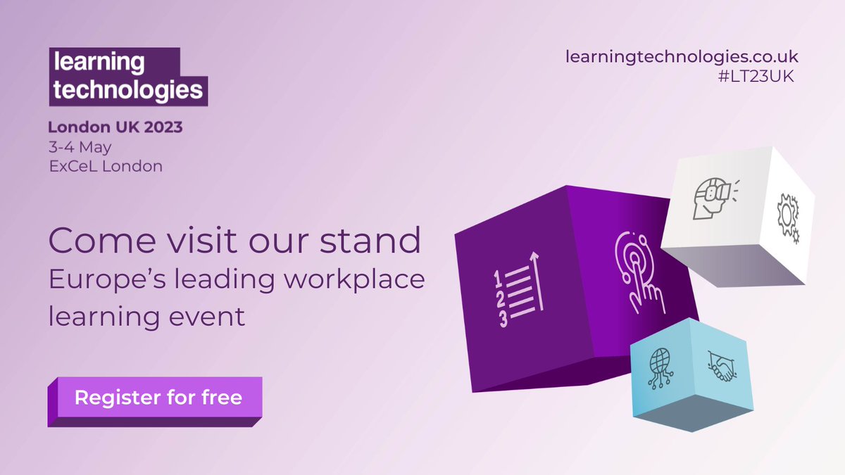 Join us at Europe's leading workplace learning event: Learning Technologies Exhibition &amp; Conference in just three weeks' time!!👏
 
Come and visit Instinct Resourcing on stand E01!
 
#LT23UK #LearningTechnologies #LearningTechnology #DigitalLearning #Elearning #Learning