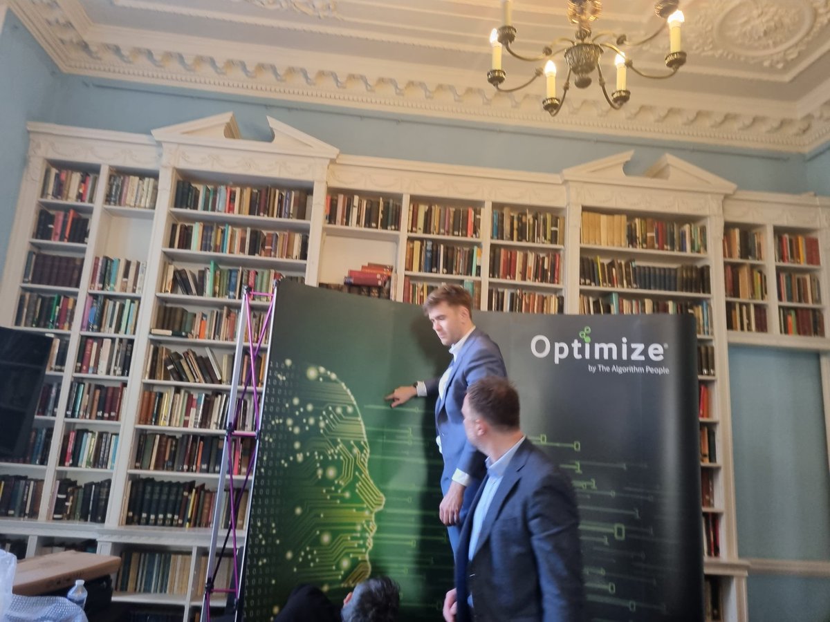 OptimizeNowAI's tweet photo. Behind the scenes in advance of #Optimizelaunch 
The team are hard at work setting up everything! https://t.co/L2SK18R4Jy