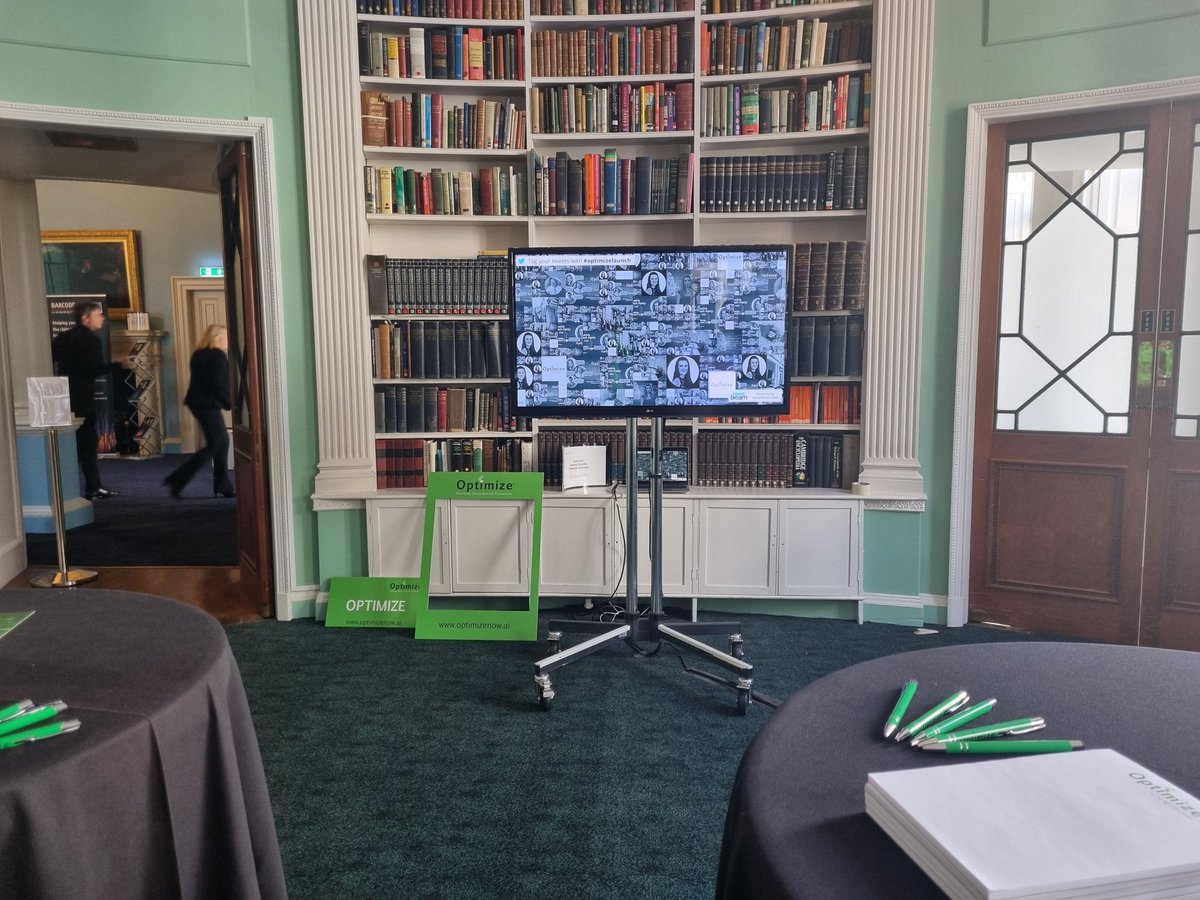 OptimizeNowAI's tweet photo. Behind the scenes in advance of #Optimizelaunch 
The team are hard at work setting up everything! https://t.co/L2SK18R4Jy