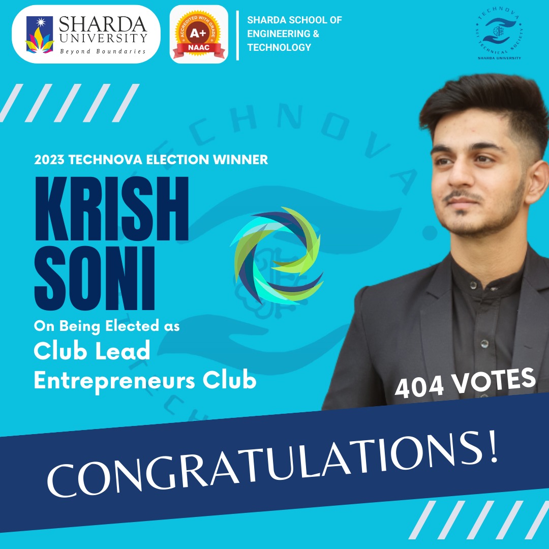 rajbjpbagru's tweet photo. #Congratulations dear son to win election new #technova club leader keep tha spirit high to make shine your #club
All tha best for your new #journey
#ShardaUniversity
#technovaclubelection
#krishsoni
@VasundharaBJP https://t.co/58TemH8vI1