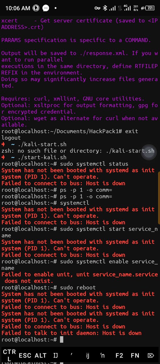 official0mega's tweet image. SystemD Challenges on Kali Linux😤
#termuxandroid
#Ethical_Hacking
#Termux_Tricks