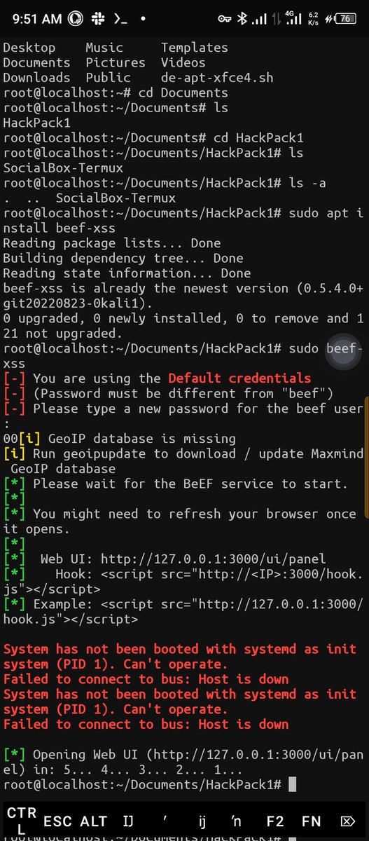 official0mega's tweet image. SystemD Challenges on Kali Linux😤
#termuxandroid
#Ethical_Hacking
#Termux_Tricks
