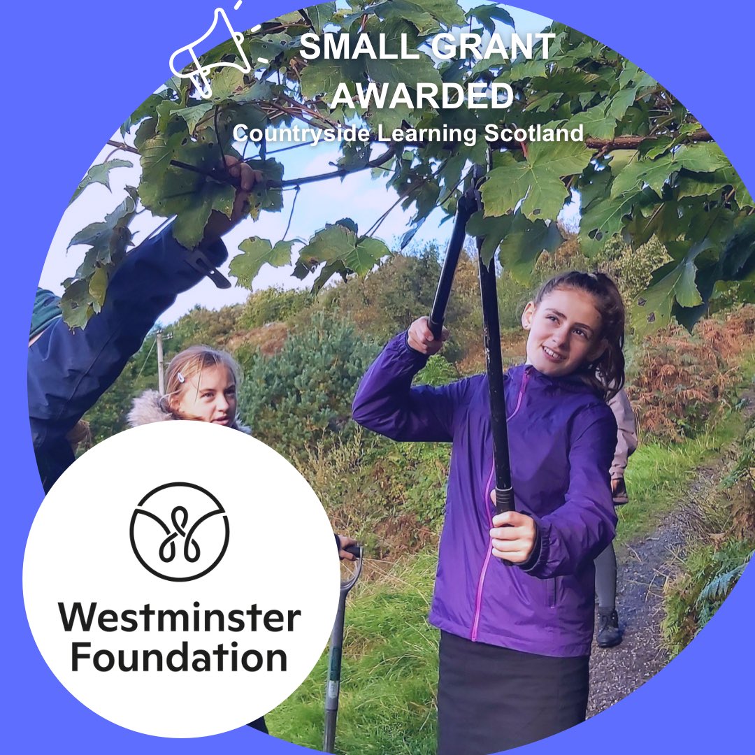 📣Shout out to our new grantees <a href="/CountrysideLS/">CLS</a> who have joined our small grants programme 🌳🪵

Our funding will help support their Pathways to Rural work Programme which aims to raise awareness of the extensive opportunities available within the rural sector.