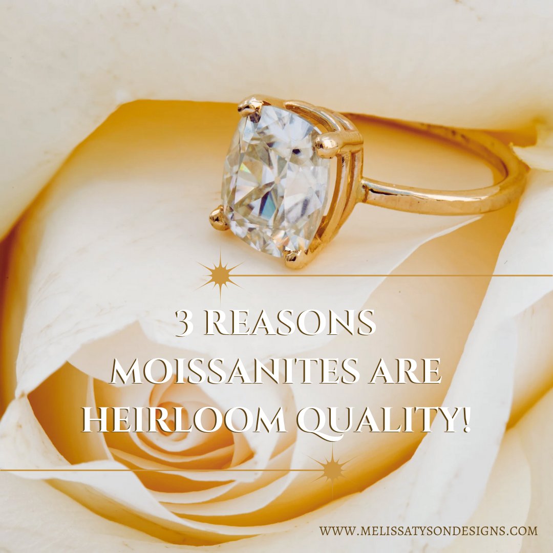 mtysondesigns's tweet image. 💍💎💖 Looking for an engagement ring that's both stunning and affordable? Look no further than Moissanite! Here are just a few reasons why we think it's a perfect choice. SWIPE ➡️

#moissaniteengagementring #affordableluxury #heirloomquality #durable #sparkly #ethicaljewelry