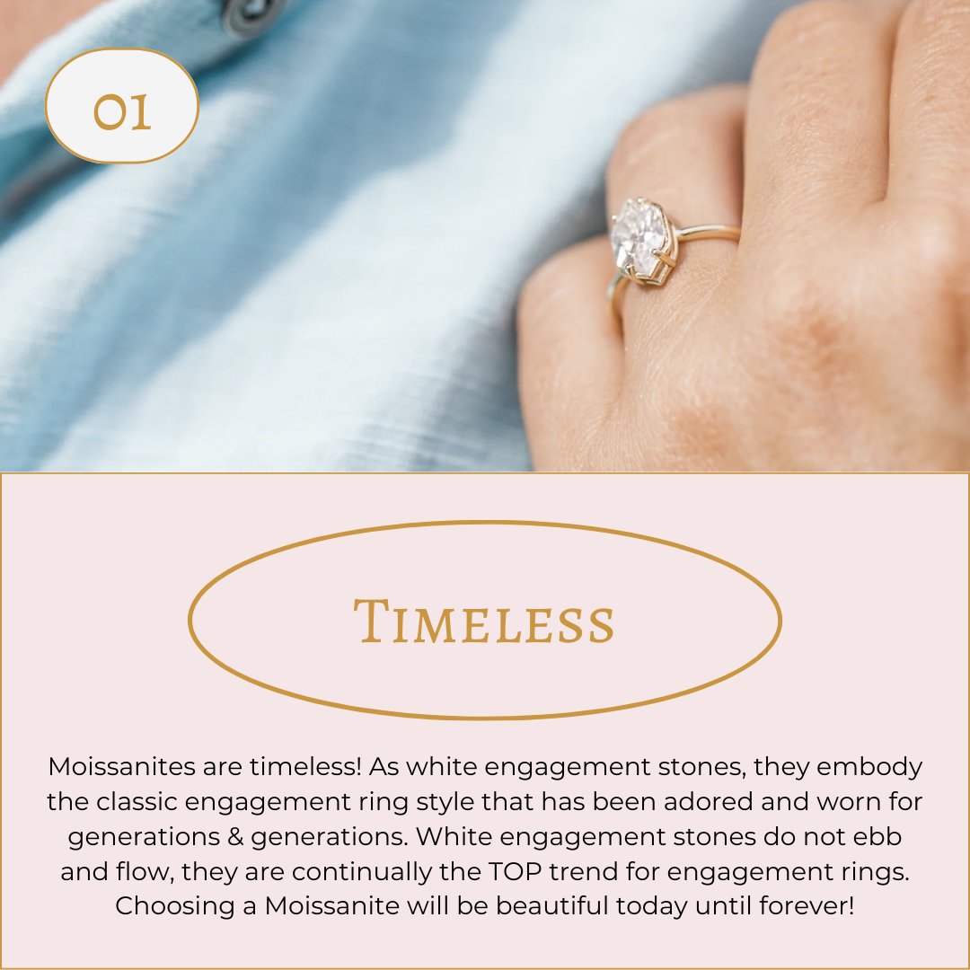 mtysondesigns's tweet image. 💍💎💖 Looking for an engagement ring that's both stunning and affordable? Look no further than Moissanite! Here are just a few reasons why we think it's a perfect choice. SWIPE ➡️

#moissaniteengagementring #affordableluxury #heirloomquality #durable #sparkly #ethicaljewelry