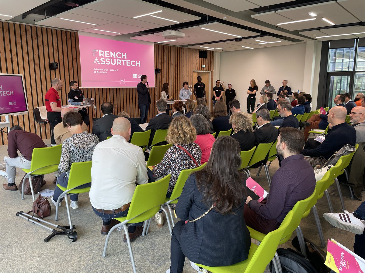 AssurTech_FR's tweet photo. 🤩 Hier nous étions réunis chez @MAAFAssurances  pour une nouvelle édition du Selection Day. 

L'occasion d'assister aux pitchs des 15 startups encore en lice. 15 startups innovantes, venues des 4 coins de la France, prêtes à convaincre le jury de leur potentiel de synergie.🔥🔥 https://t.co/nzQqIbokgo