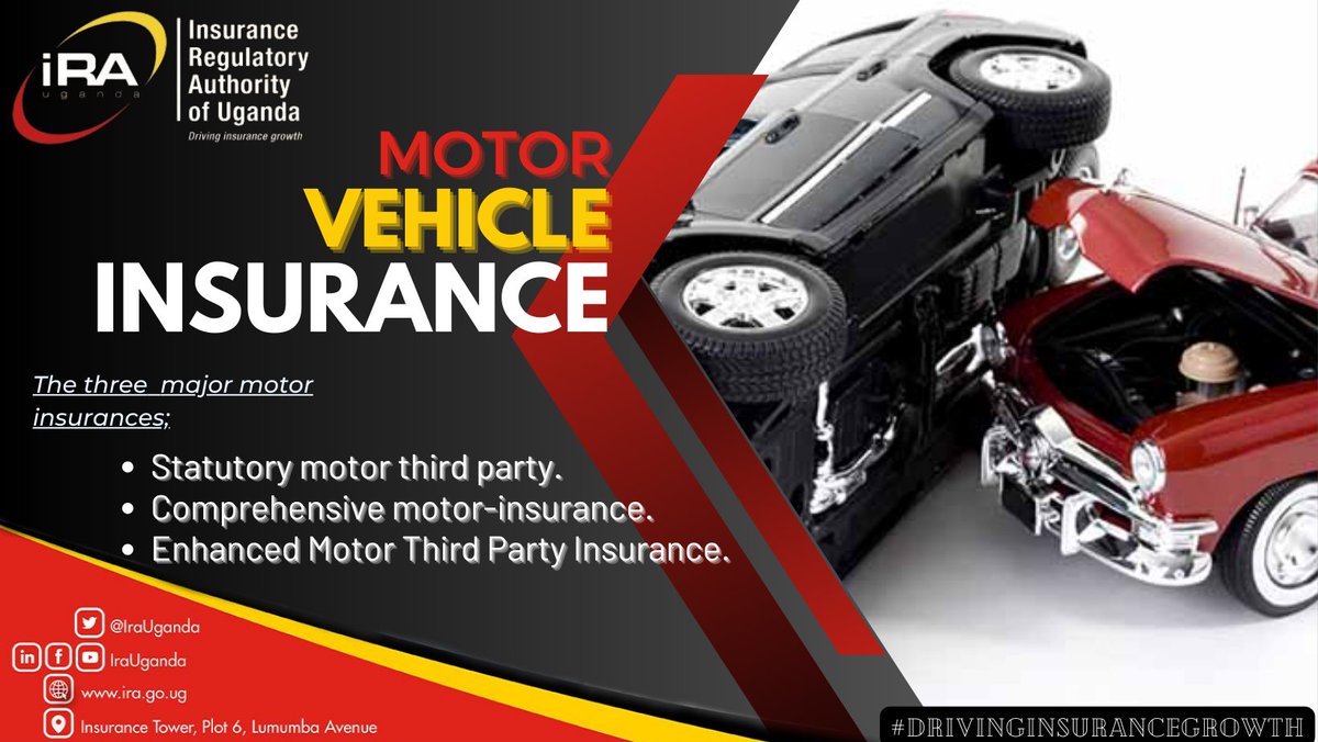 IraUganda's tweet image. For your own safety, at least ensure that your vehicle is insured in one of these motor vehicle insurance policies.

#DrivingInsuranceGrowth #BeInsured #MotorVehicleInsurance