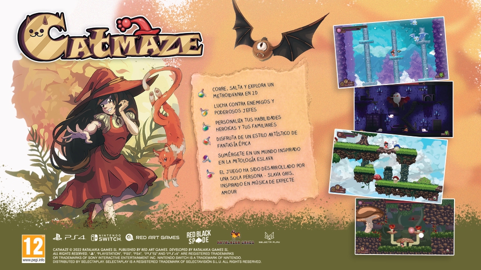 VideojuegosGAME's tweet photo. Embárcate en una búsqueda heroica en #Catmaze, una aventura que llevará a Alesta a través de sombríos pantanos, pintorescos pueblos y profundos bosques y desafiantes batallas con peligrosas bestias míticas, ¡resérvalo ya en GAME! @SelectaPlay
https://t.co/VUp1WjM4Cf https://t.co/7vLmkyU3Vr