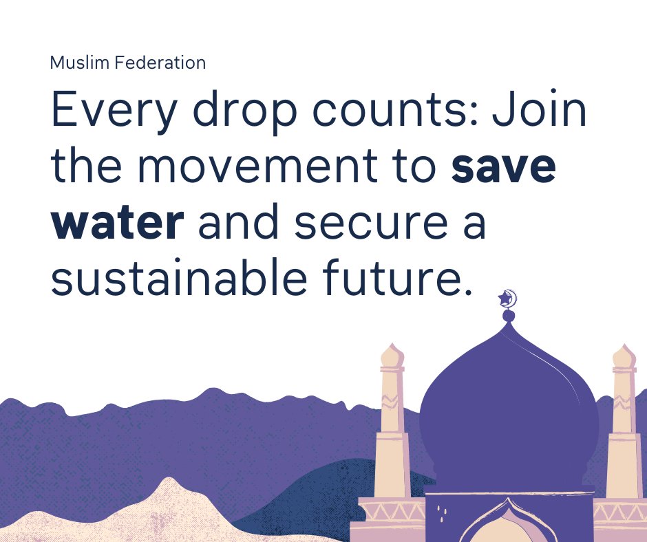 MuslimFed_app's tweet photo. Did you know that over 2 billion people worldwide lack access to safe #drinking_water? Let's make small changes in our daily lives to conserve this precious resource. Take shorter showers, fix leaky faucets, and water lawns at the right time. Let's secure a #sustainable_future. https://t.co/FkVmdUEv4b