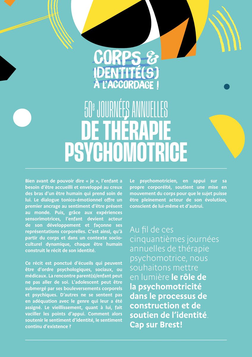 SNUP_Officiel's tweet photo. PRÉ-PROGRAMME DES 50 èmes JOURNÉES ANNUELLES - BREST 2023
"Corps &amp; Identité(s): À l'accordage!"

À partager sans modération ! 😉
👉 https://t.co/HxKVATH8ZY

Vous pouvez assister à ce congrès scientifique en présentiel ou en streaming  (avec accès Forum lors du direct). https://t.co/NbWNPIZXcr
