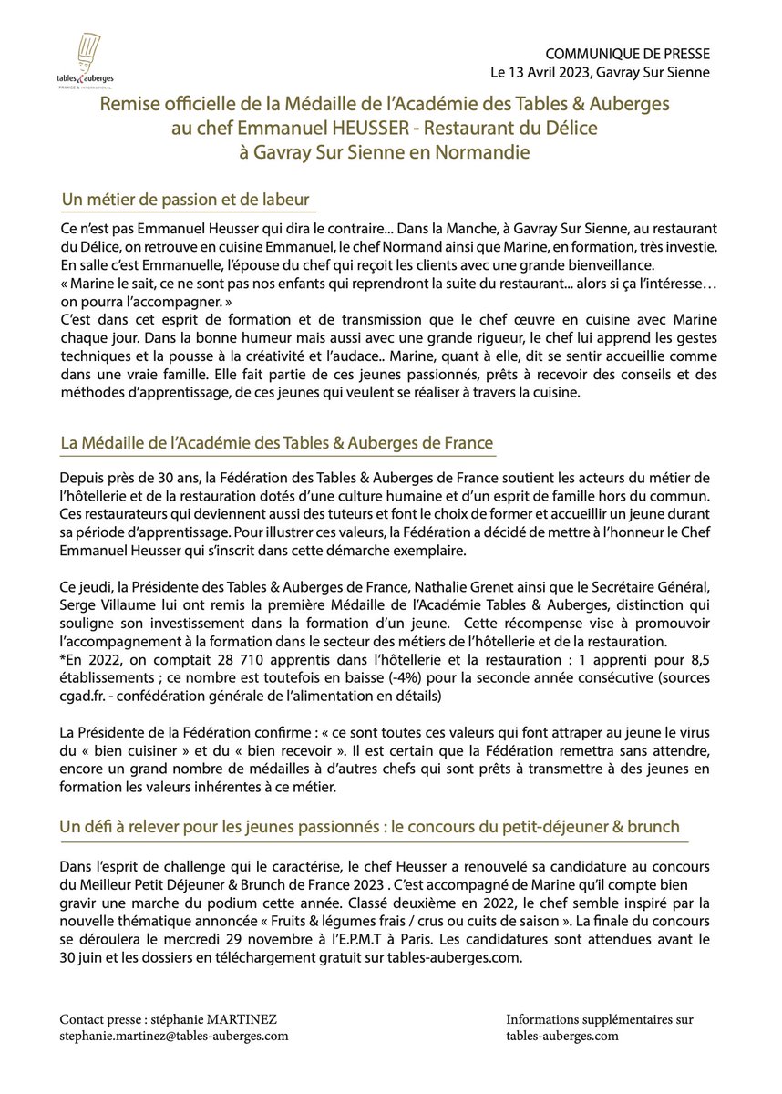 #remise #gastronomie #tablesetauberges #bienmanger #normandie #restaurant #chef #label #federation #cuisine #passion