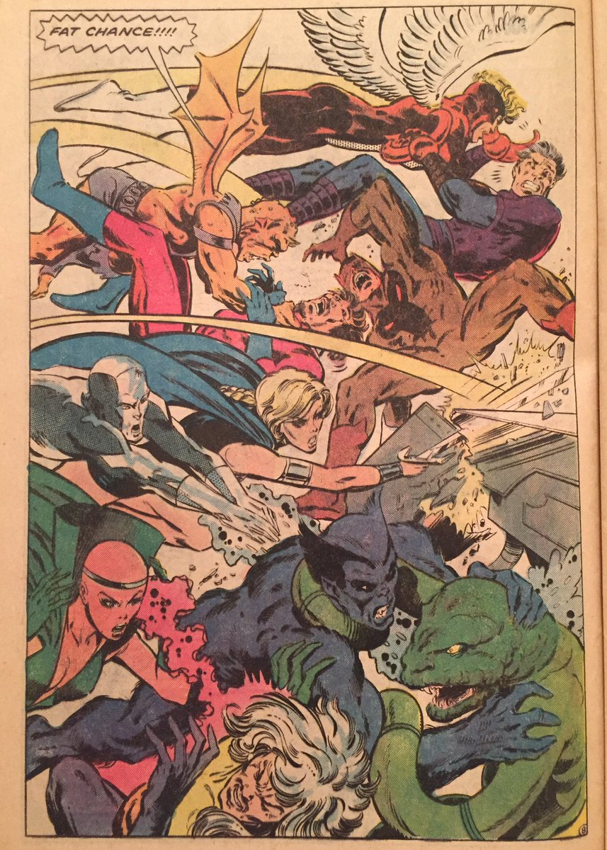 WillPheesh's tweet photo. G’Morning, All!
#NewDefenders #130 (1984) - J. M. DeMatteis, Mike Zeck, Kim DeMulder, Christie Scheele, Janice Chiang https://t.co/kXOwytA5C0