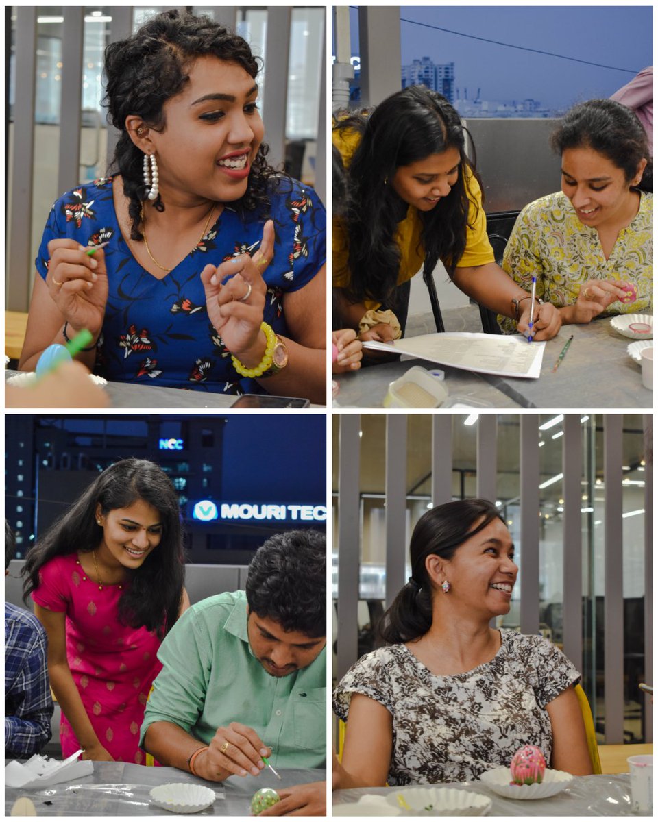 CoKarma_In's tweet image. Feeling egg-cited about the colorful creations from our Eggstatic Easter egg painting workshop at CoKarma!

Thank you to each and every participant for not breaking the eggs 📷
#workshoptime #workshops2023 #easter #eastereggpainting #artworkshop #artworkshops #officeworkspace