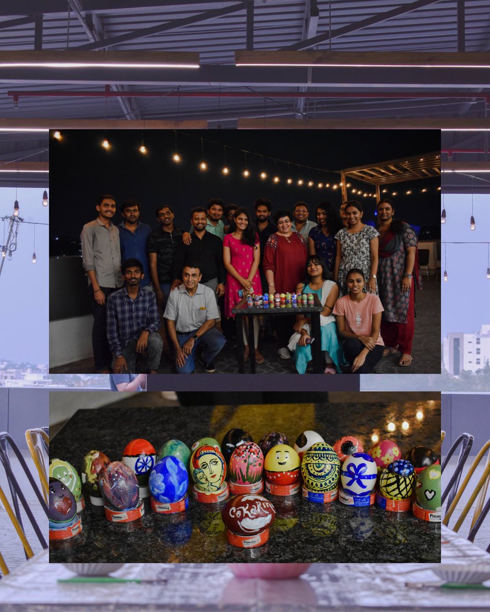CoKarma_In's tweet image. Feeling egg-cited about the colorful creations from our Eggstatic Easter egg painting workshop at CoKarma!

Thank you to each and every participant for not breaking the eggs 📷
#workshoptime #workshops2023 #easter #eastereggpainting #artworkshop #artworkshops #officeworkspace