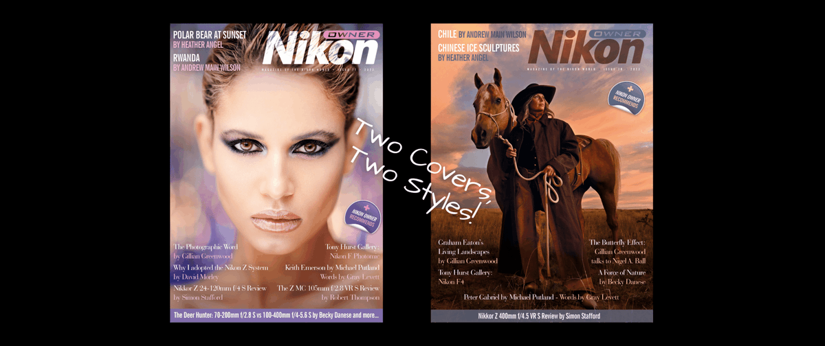 .@JoeMcNallyPhoto blog featuring two covers from the iconic @NikonatGrays camera store's @nikonownermag 23/04/11/two-covers-two-styles/