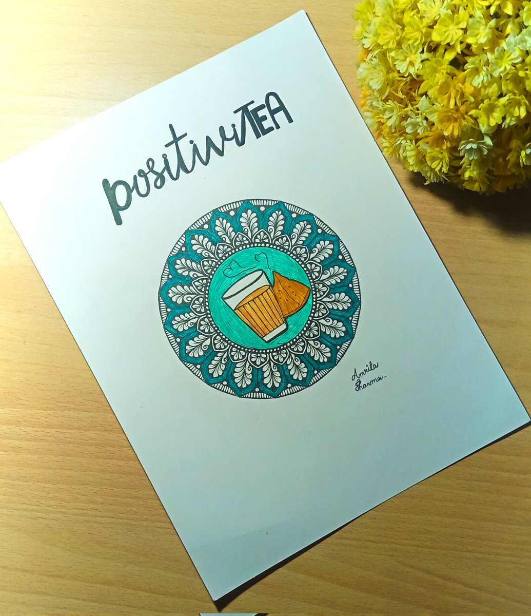 amritaaso2019's tweet photo. PositiviTEA
#mandala #PositiveVibes #drawing https://t.co/DGdlw8DFZd