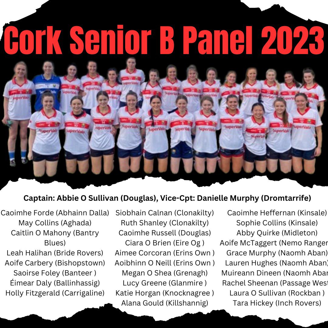 Cork LGFA (@corklgfa) on Twitter photo ๐ดโช๏ธ๐๐ข๐ฅ๐ ๐๐๐๐ ๐ฆ๐๐ก๐๐ข๐ฅ ๐ ๐ฎ๐ฌ๐ฎ๐ฏ๐ดโช๏ธ
Congratulations to the players announced as the 2023 Cork LGFA Senior B Panel for 2023.
We wish them and the management team the best of luck for the 2023 season!
#SeniorB #ladiesgaelicfootball #lgfa #CorkLGFA ๐ดโช๏ธ๐๐ข๐ฅ๐ ๐๐๐๐ ๐ฆ๐๐ก๐๐ข๐ฅ ๐ ๐ฎ๐ฌ๐ฎ๐ฏ๐ดโช๏ธ
Congratulations to the players announced as the 2023 Cork LGFA Senior B Panel for 2023.
We wish them and the management team the best of luck for the 2023 season!
#SeniorB #ladiesgaelicfootball #lgfa #CorkLGFA