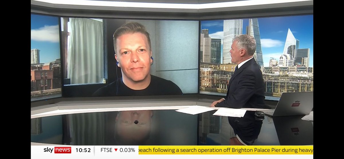 davidmenkin's tweet photo. Just been talking with @IanKingSky about AI’s effect on voice artists and the gaming industry, as well as the UK government’s shockingly slow (and bad) plans to regulate. 

@SkyNews https://t.co/LBsiDIVfWj