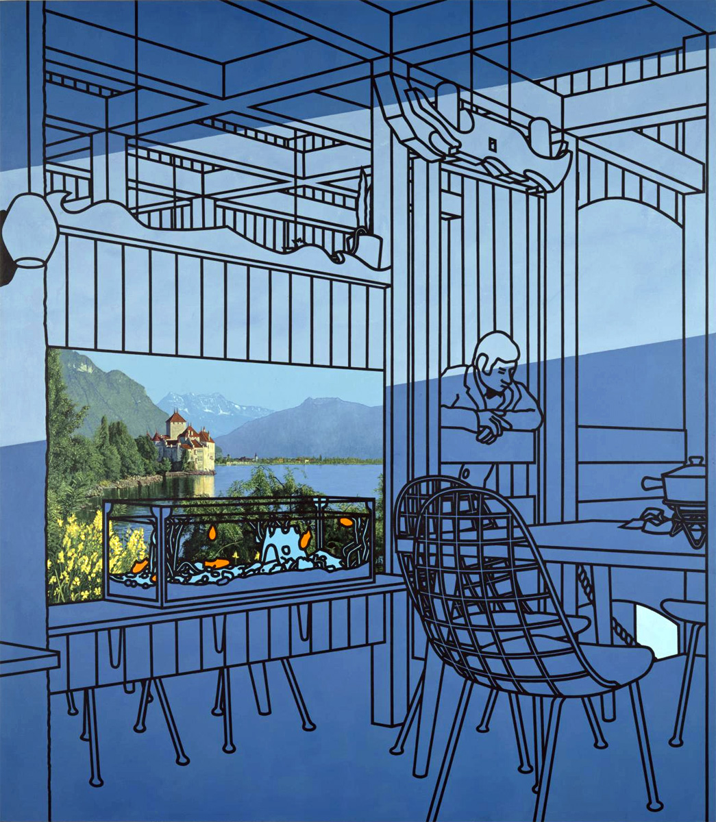 Art Inspiration For Today: After Lunch by Patrick Caulfield (British), acrylic on canvas, genre: Pop Art, 1975 #artinspirationfortoday #afterlunch #patrickcaulfield #britishartist #acrylicpainting #popart #painting #contemporaryart #artontwitter