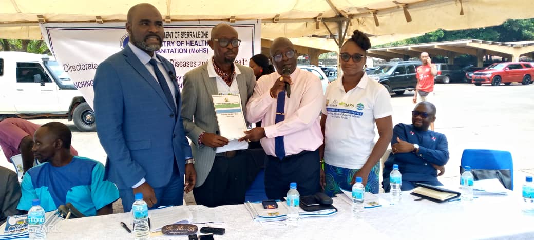 waapaalliance's tweet photo. Sierra Leone National Alcohol Policy officially launched, appreciation to MoH, WHO, MDA's, FORUT Norway,  NORAD, GAPA, SLAPA, FoRUT SL, NGOs, Media, etc. @WHOSierraLeone @FORUT_No @globalgapa @VitalStrat @OoasWaho @WHOAFRO @Juan_E_Tello  #PreventingAlcoholHarmInWestAfrica https://t.co/loA1wWZpWv