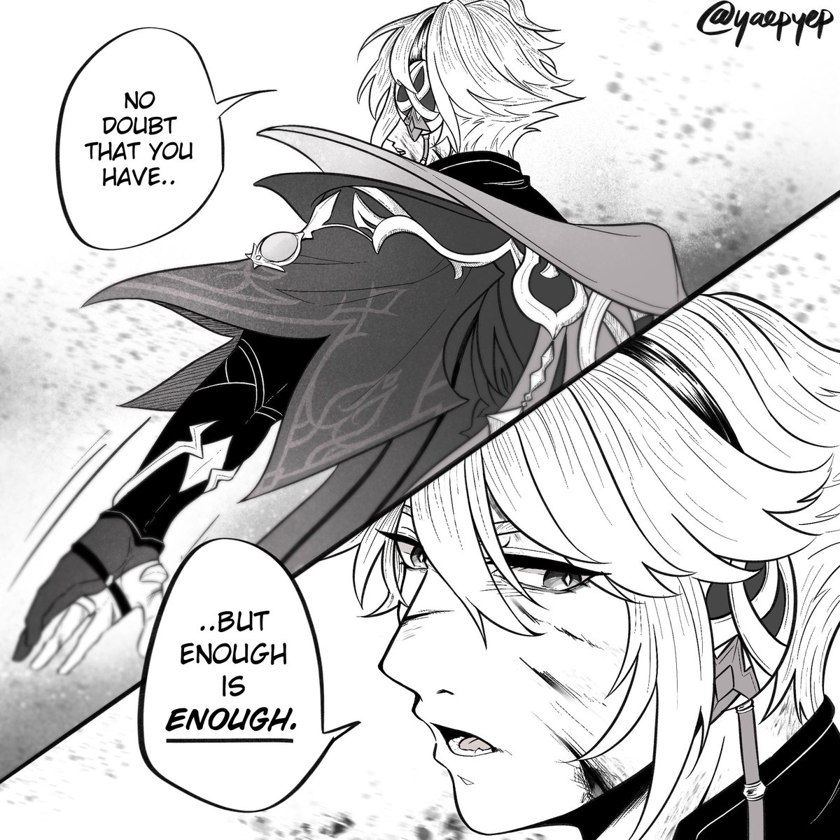 yaepyep's tweet photo. does that one hit taken voice line make you wanna just protect him even more or are you normal🥲
#haikaveh #kaveh #alhaitham https://t.co/SclsuApi4w