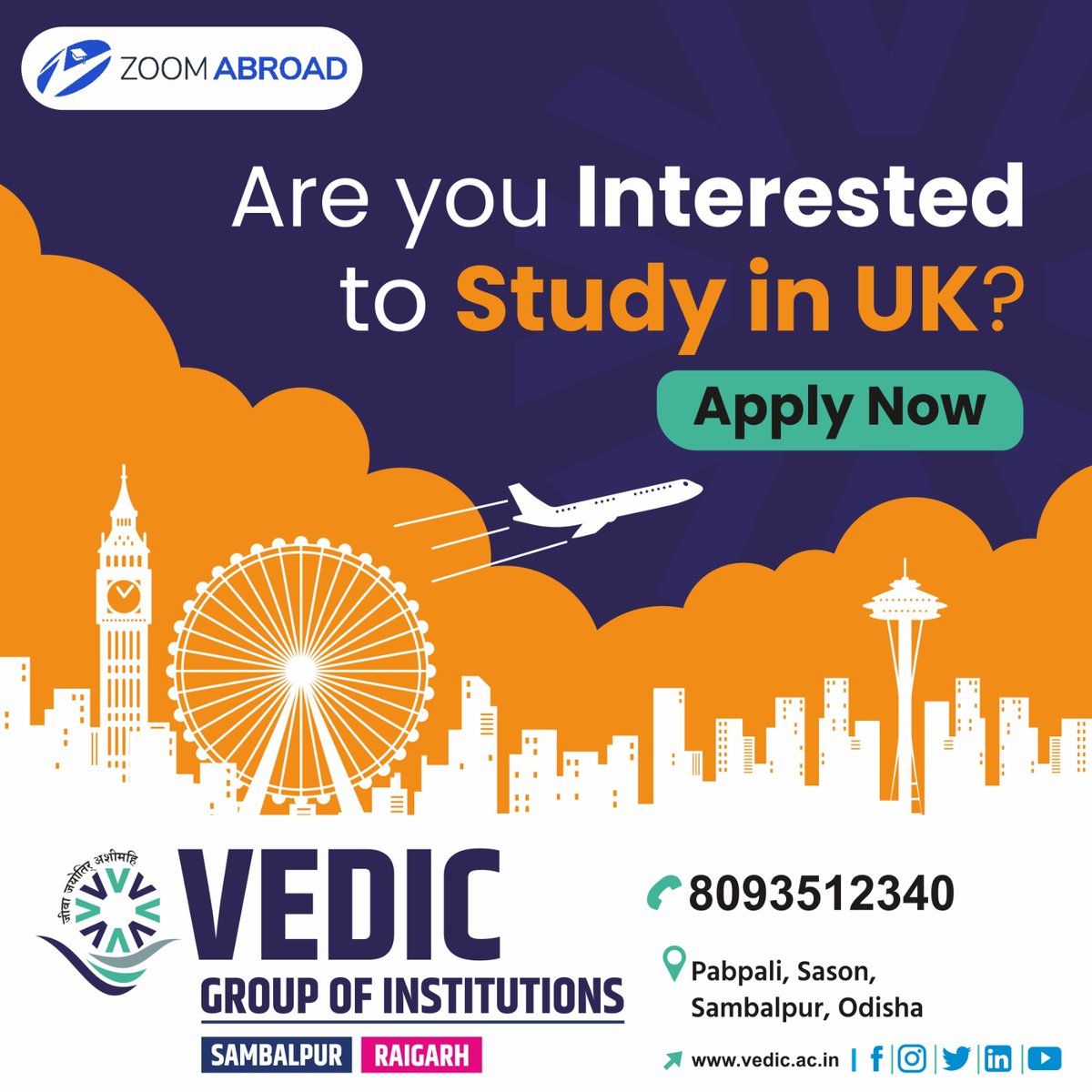 vedic_group's tweet photo. 🇬🇧🚀 Ready to Lift Your Education Career? Vedic is Here to Take You Offshore! Apply Now ✅👇🏻

#VedicInternationalSchool #StudyAboardProgram #StudyinUK https://t.co/2aRj0F4Rn2