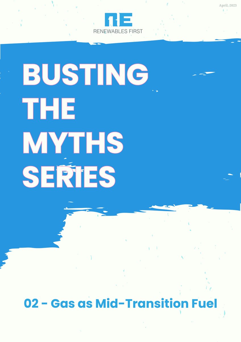 renewables1st's tweet image. Introducing Chapter 2 of our "Busting the Myths" Series - Gas as a Mid-Transition Fuel.

In this chapter, we delve deeper into the myth that gas is a "cleaner" fossil fuel and can aid in the shift to clean energy. 

Read the chapter here: 
renewablesfirst.com.pk/busting-the-my…