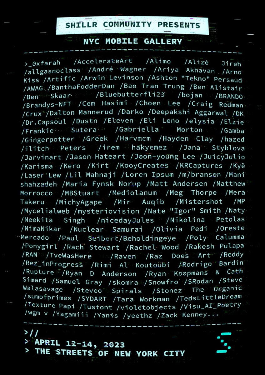 'the touch' is going to be displayed on NYC Mobile Gallery! 

thanks to the <a href="/shillrxyz/">SHILLR</a> team for making this possible🔥