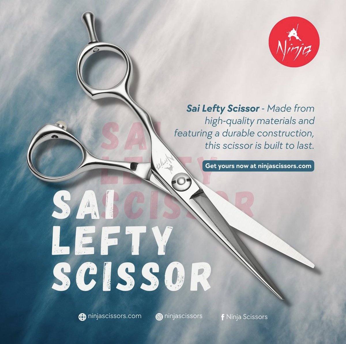 Transform your haircutting game with the Ninja Sai Lefty hair scissors. Specially designed for left-handed stylists, these scissors provide precision and comfort with every cut. Upgrade your salon experience today!
#hairdressing #ninjascissors  #hairscissors #lefty