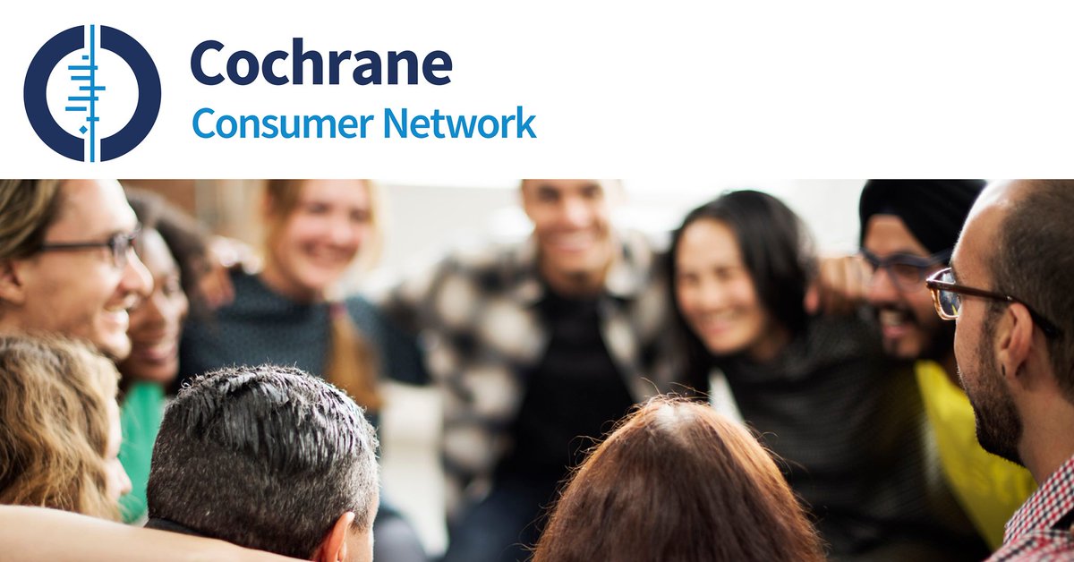 Are you a patient, carer or member of the public &amp; interested in trustworthy health research? Why not join the Cochrane Consumer Network consumers.cochrane.org? Be part of a growing international community of people like you, learn and take part in research
