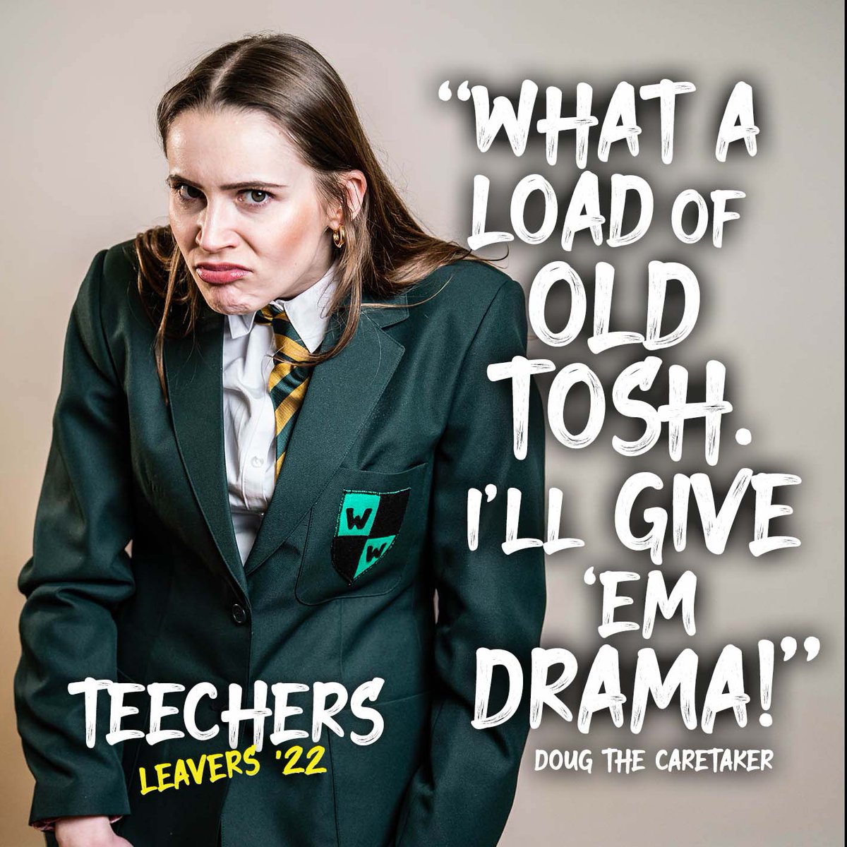 Blackeyedtheatr's tweet photo. Hobby, Gail and Salty are back to skool next week! And here are the latest reviews of TEECHERS LEAVERS '22. This time from the staff of Whitewall Academy. #Teechers #TeechersLeavers22 #JohnGodber https://t.co/Aa1lTJ3vPZ