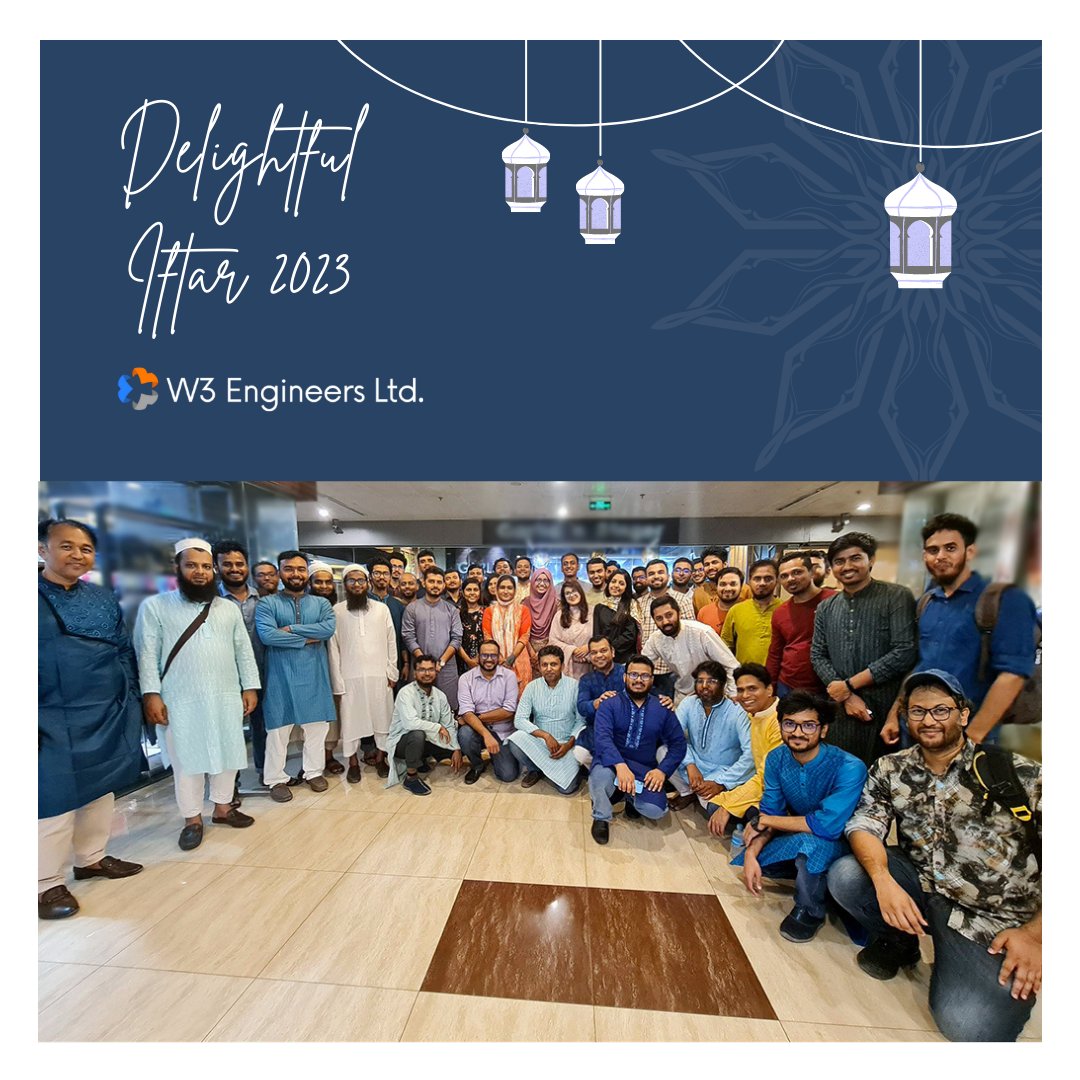 w3engineers's tweet image. W3 family celebrated Ramadan with a delightful iftar party. We fostered a sense of community and had a memorable celebration! #Ramadan #iftarparty #W3Engineers 🙌