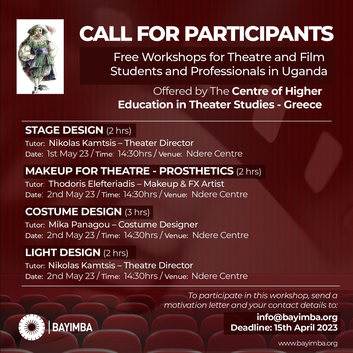 Bayimba's tweet photo. CALL FOR PARTICIPANTS https://t.co/fdV5y3NWmZ
