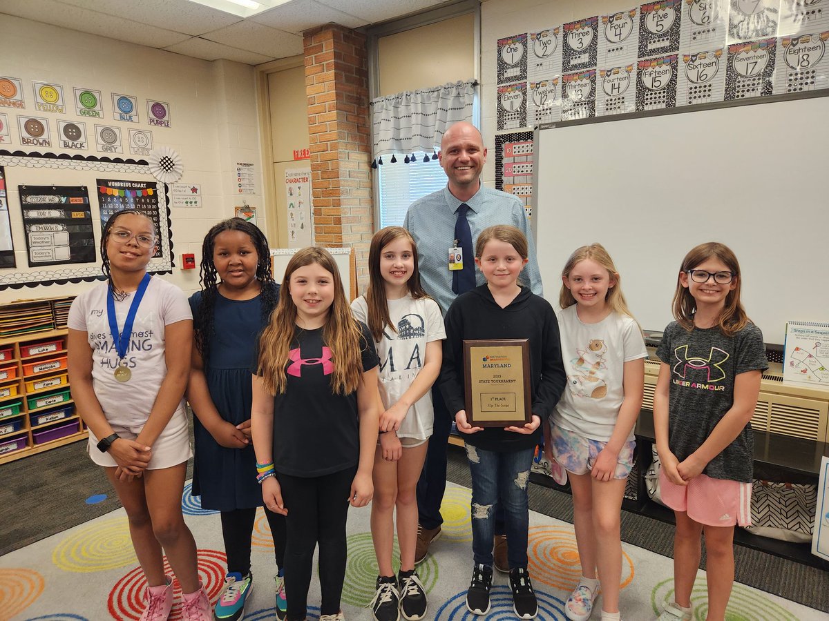 The Mitchell Mind Motivators presenting their 1st place <a href="/MarylandDI/">Maryland DI</a> plaque to Mr. Adam! #flipthescript #globalsbound <a href="/WJMitchellES/">Walter J. Mitchell ES</a>