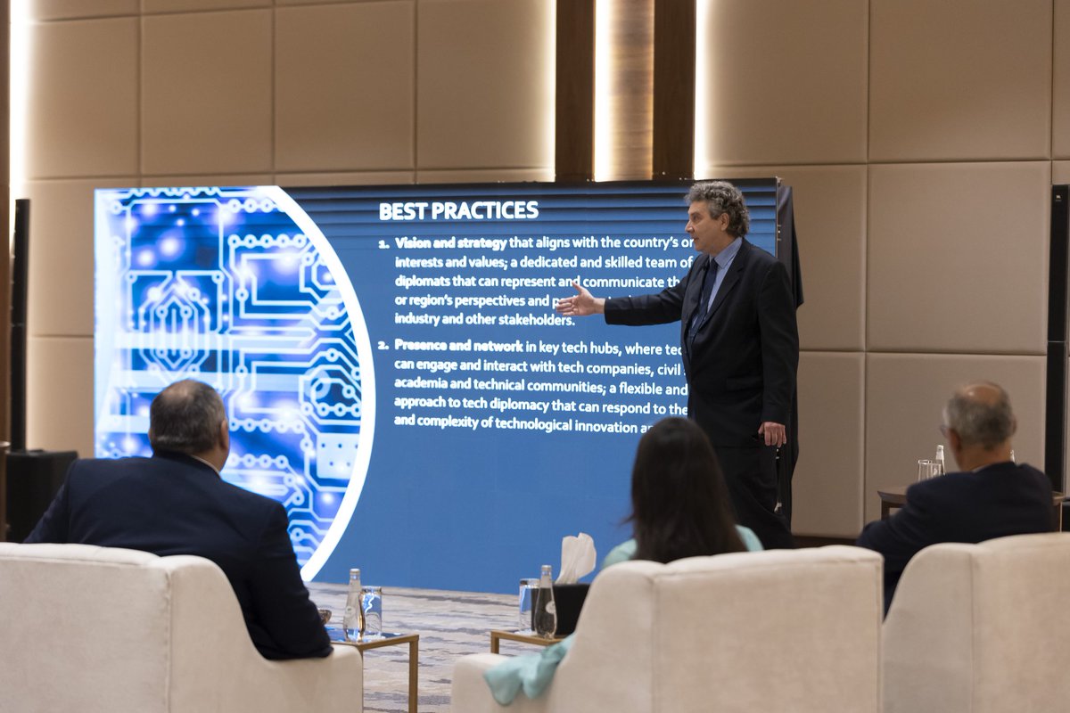 CBjola's tweet photo. Thrilled and privileged to deliver the keynote address at the launch of the #DigitalConnect series hosted by @dcorg and HE @Dalyahya in  #Riyadh. Exciting discussions around:

 💼Tech Diplomacy 
🔐 Data Diplomacy
🌍 The Metaverse
🤝 Digital Multilateralism https://t.co/vCySS47e09