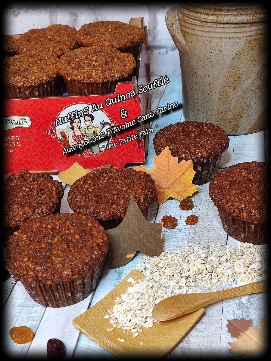 1petitefaim's tweet photo. Coucou mes gourmands
De délicieux muffins au quinoa soufflé avec de bons flocons d'avoine, raisins secs et canneberges séchées
Un régal
https://t.co/qKOwNJOvps
#recette #muffins #floconsdavoine #quinoasoufflé #raisinsec #canneberge #compote #pomme #cannelle #muscade #faitmaison https://t.co/2s2JmBoNk1