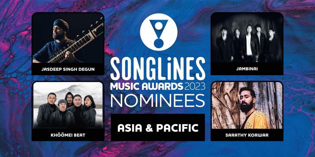 Following the 2020 award, we are once again nominated for the @Songlines Music Award. Thank you.
<a href="/EBBMusiceu/">EBB Music</a> <a href="/bellaunion/">Bella Union</a>

songlines.co.uk/awards/2023
