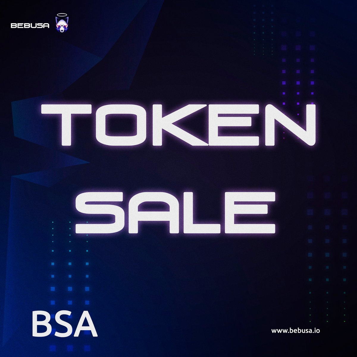 Join our new and exciting initiative 💎

⚡️ Token sale Bebusa! ⚡️
 
 ✅ Earn money on games through P2E integration
 ✅ Access to Events and Big games
 ✅ Investing in a promising project with growth prospects

bebusa.io/tokensale