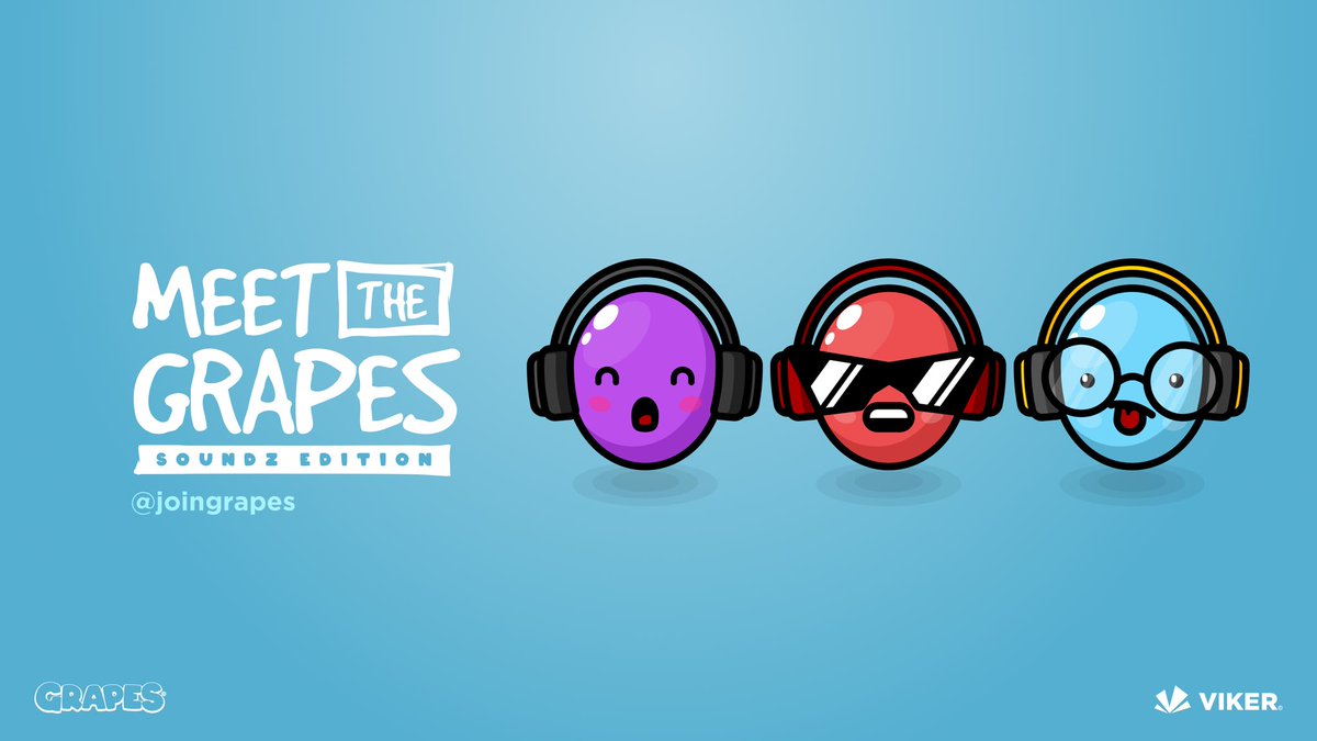 GM Grape Family &amp; Friends 🙌🍇

Time to introduce you to the “Soundz Edition”, these Grapes love their beatz! 

👉 Follow <a href="/JoinGrapes/">The GRAPES</a> 
👉 Like &amp; Retweet
👉 Tag your favourite singer/band 🎶