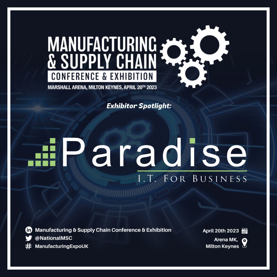 Come visit us on stand D14 at the Manufacturing &amp; Supply Chain Conference &amp; Exhibition on 20 April @NationalMSC at Arena MK in Milton Keynes #ManufacturingExpoUK #SmartManufacturing