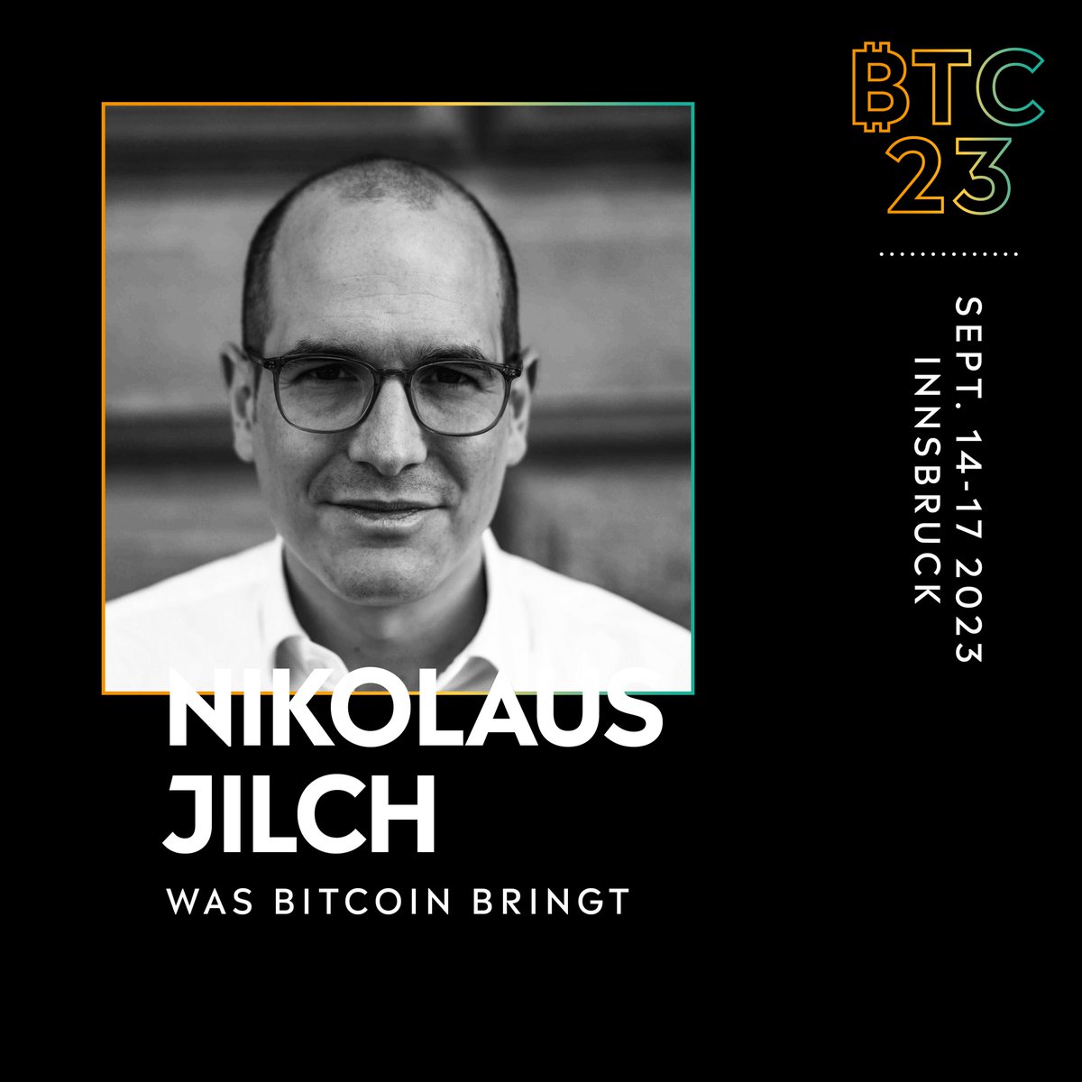 thebconf's tweet photo. NEW SPEAKER ANNOUNCEMENT⚡️
.
Der Finanzjournalist, Moderator und Podcaster @NikoJilch gilt bereits seit vielen Jahren als Experte für Finanzmärkte, Geldanlage &amp; #Bitcoin . Mit seinem Podcast "Was Bitcoin bringt" sorgt er regelmäßig für erstklassigen Content.
.
#btc23 https://t.co/o4OOiTZGFr