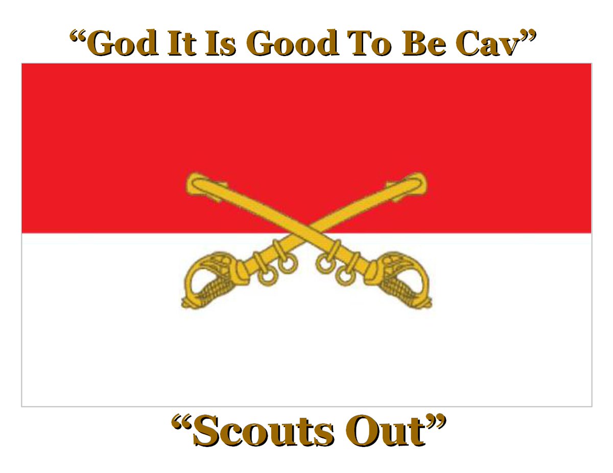 Once Cav, Always Cav!!!!!  
#Cav #Cavalry #ScoutsOut