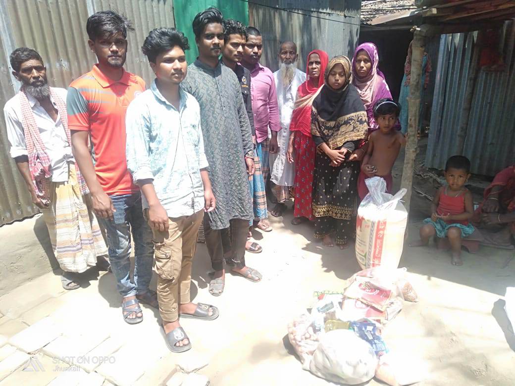 অসহায় পরিবারের পাশে মানবিক সংগঠন ব্লাড ফাইটার ফর হিউম্যানিটি